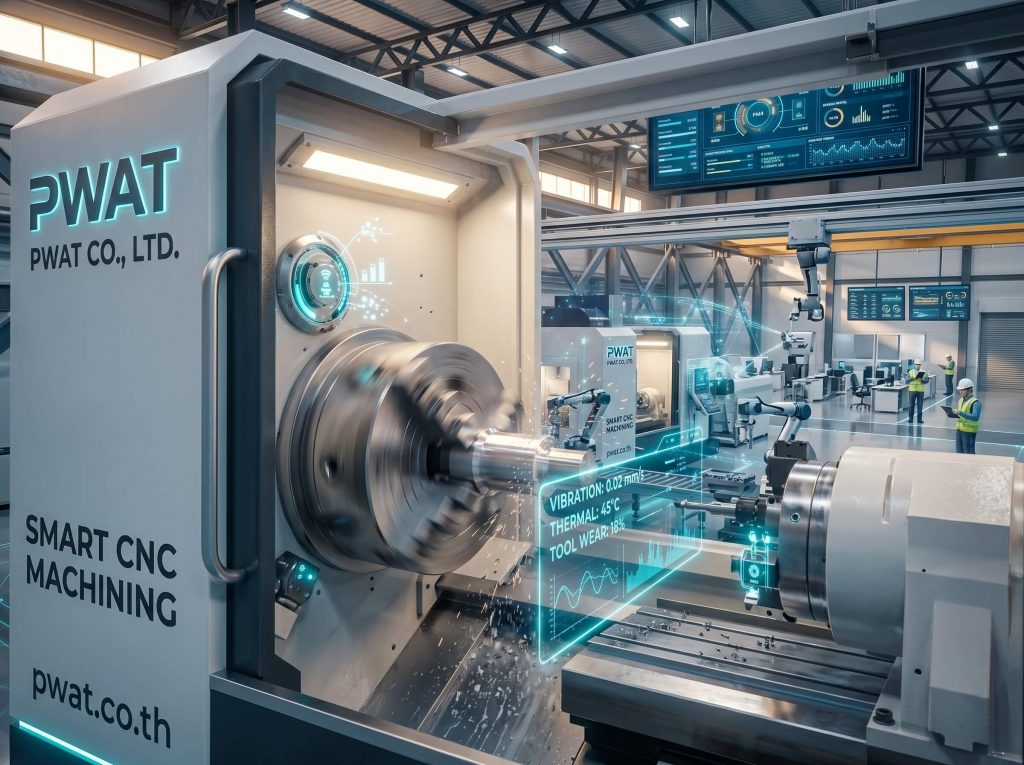 ระบบเซ็นเซอร์ IoT และ AI ตรวจวัดความสั่นสะเทือนเครื่องกลึง CNC